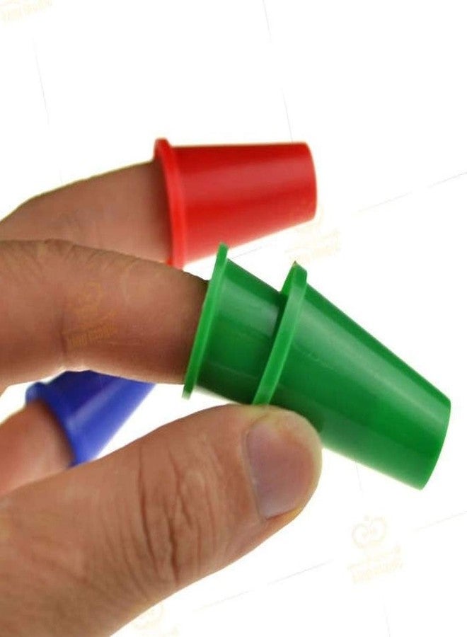 MilesMagic Magician's Nested Thimbles Outfit Multicolored Finger Caps Gimmick Close Up Real Street Stage Magic Trick - Image 2